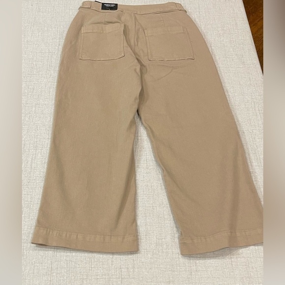 SIMPLY VERA VERA WANG wide leg sailor button khaki tan trousers pants. NEW NWT 8 - Picture 6 of 7